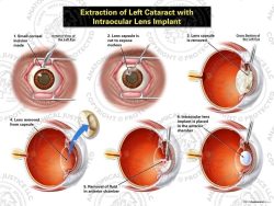 Extraction of Left Cataract with Intraocular Lens Implant