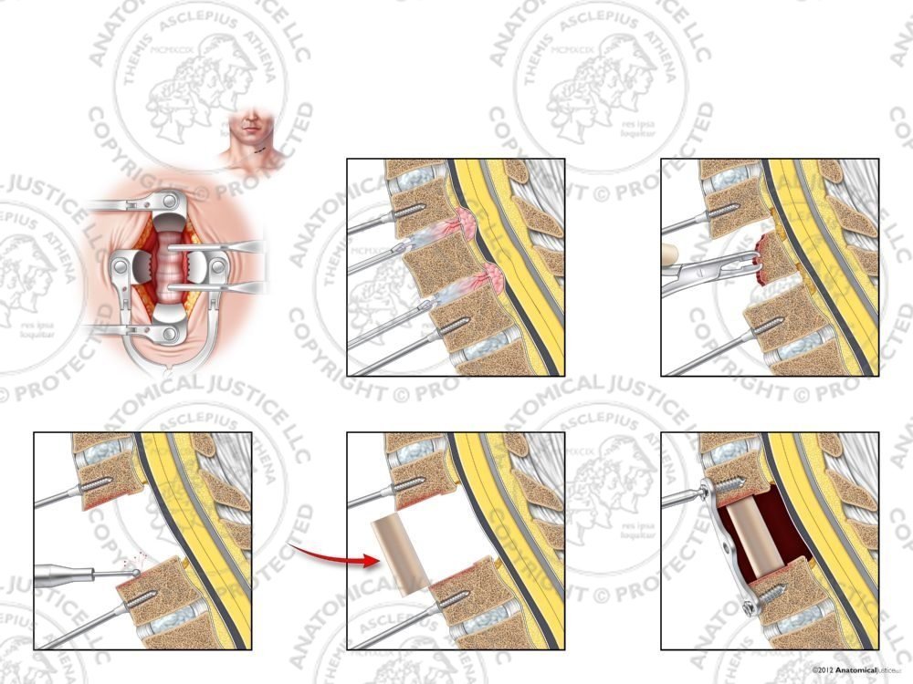 C5-7 Anterior Cervical Corpectomy and Fusion with Fibular Strut Graft – No Text